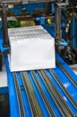 Print shop press printing - Finishing line Royalty Free Stock Photo