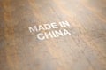 Print sign that reads made in china