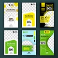 Social media swipe stories set for background online promotion and online startup businesse. can be use for, landing page, website