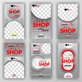 Social media swipe stories set for background online promotion and online startup businesse. can be use for, landing page, website