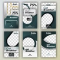 Social media swipe stories set for background online promotion and online startup businesse. can be use for, landing page, website