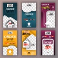 Social media swipe stories set for background online promotion and online startup businesse. can be use for, landing page, website