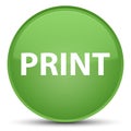 Print special soft green round button Royalty Free Stock Photo