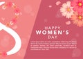 Stock vector International women's day paper cut style