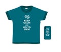 Print text on t-shirt and case for mobile phone