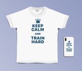 Print text on t-shirt and case for mobile phone