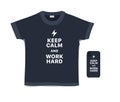Print text on t-shirt and case for mobile phone