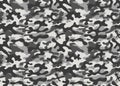 Print texture military camouflage repeats seamless army black gray white hunting Royalty Free Stock Photo