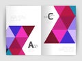 Print triangle modern print template Royalty Free Stock Photo