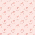 Seamless pattern with apples Royalty Free Stock Photo