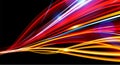 Slow Shutter of Traffic Light in Vector