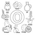 Vector cute kids alphabet. Royalty Free Stock Photo