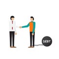 Debt deal making Royalty Free Stock Photo