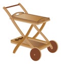 Wooden toy cart Royalty Free Stock Photo