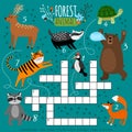 Printable animal crossword