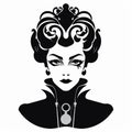 Printable Black And White Svg Cartoon Baroness Prince Stencils