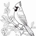 Printable Cardinal Coloring Pages For Toddlers