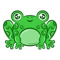 printable cute frog drawing for school and kids