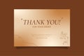 Printable Elegant Thank You Card for Online Small Business