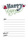 Printable gift card original hand drawn illustration 8