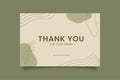 Printable Green Thank You Card Small Business for Online Small Business