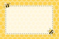 Printable notes with beehive pattern