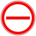 Printable restriction, prohibition signs, prohibitive road signs