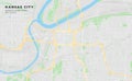 Printable street map of Kansas City, Missouri Royalty Free Stock Photo