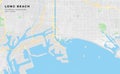 Printable street map of Long Beach, California