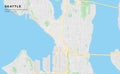 Printable street map of Seattle, Washington