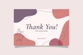 Printable Thank You Card Purple Vivid Aesthetic Design Template