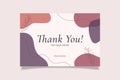 Printable Thank You Card Purple Vivid Aesthetic Design Template