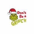 Merry Christmas Grinch T-shirt Clipart