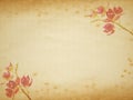 Vintage flower border and background