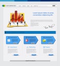 PrintBusiness template web site Royalty Free Stock Photo