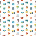 PrintDigital vector line icons set mobile shopping Royalty Free Stock Photo