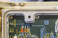 Printed Circuit Board PCB,Detail of an electronic printed circ Royalty Free Stock Photo