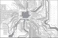Printed circuit board Royalty Free Stock Photo