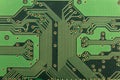 Printed circuit nise bright beautiful electronic green board Royalty Free Stock Photo