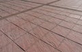 Printed concrete floor outdoor pavement