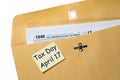 Tax Day reminder for April 17 on envelope