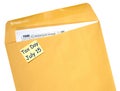 Tax Day reminder for July 15 due to Coronavirus delay on envelope