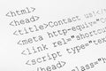 Printed internet html code