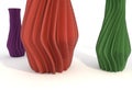 Printed object vase 3d illustration isolated