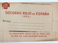 Printed paper envelope Military correspondence. Spanish civil war 2.