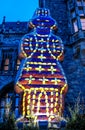 The Printen sculpture in front of cathedral in Aachen at Christmas market, Germany Royalty Free Stock Photo