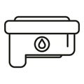 Printer cartridge icon outline vector. Digital print Royalty Free Stock Photo