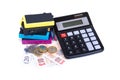 Printer consumables, cash money and calculator