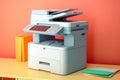 Printer copier scanner. Generate Ai Royalty Free Stock Photo