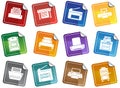 Printer / Copy Machine Icons Royalty Free Stock Photo